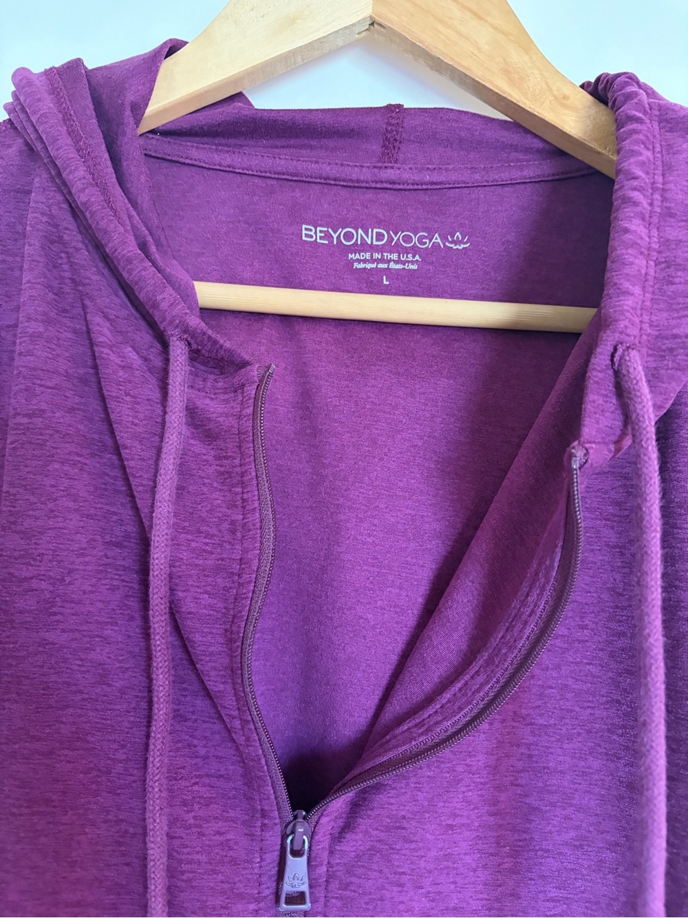 Beyond yoga spacedye everyday joggers and full zip. Purple, L. EUC. 2 pieces! - Picture 9 of 16